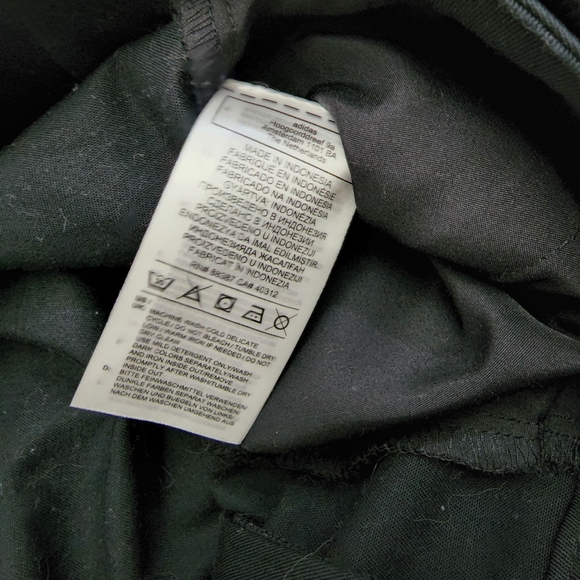 Adidas Rare Black High Waisted Jogger Pants with Matching Adidas Belt - Picture 15 of 17